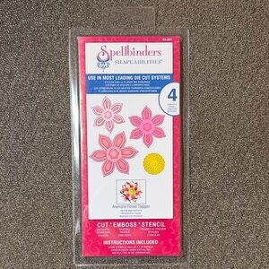 Spellbinders Shapeabilities Anemone Flower Topper S5-067 NWT